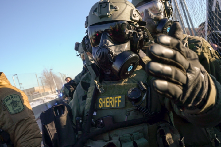 A Hennepin county sheriff dressed up like ICE